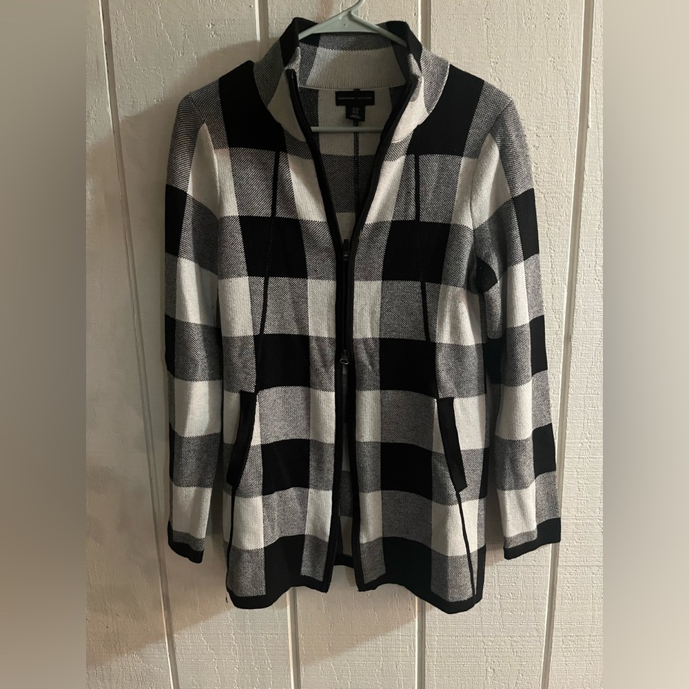 Black and white checkered jacket